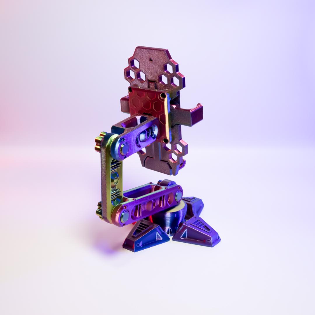 RoboArm Phone Holder Futuristic Desk Accessory
