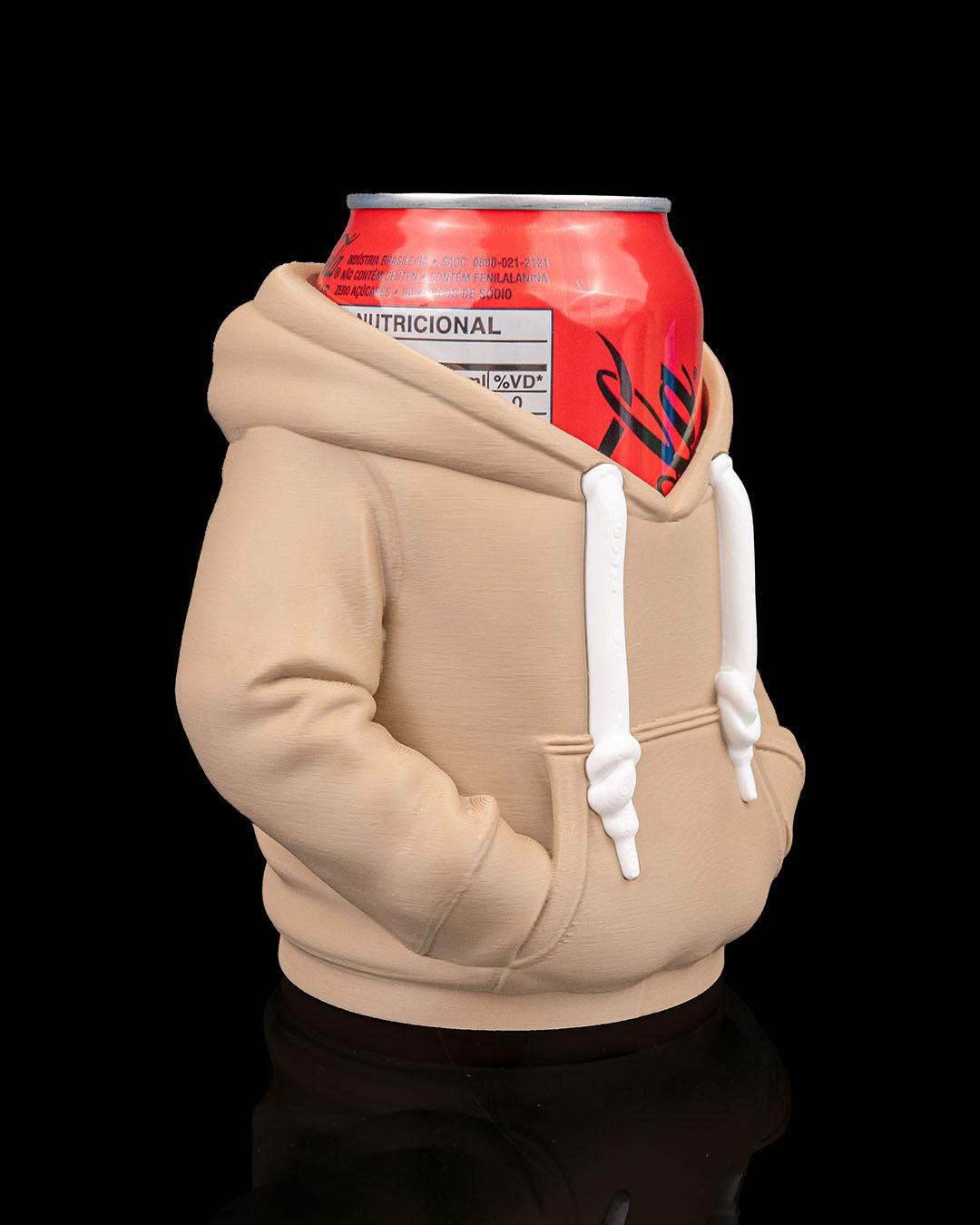 Hoodie Soda Can Holder Funny Drink Sleeve for 12oz Cans