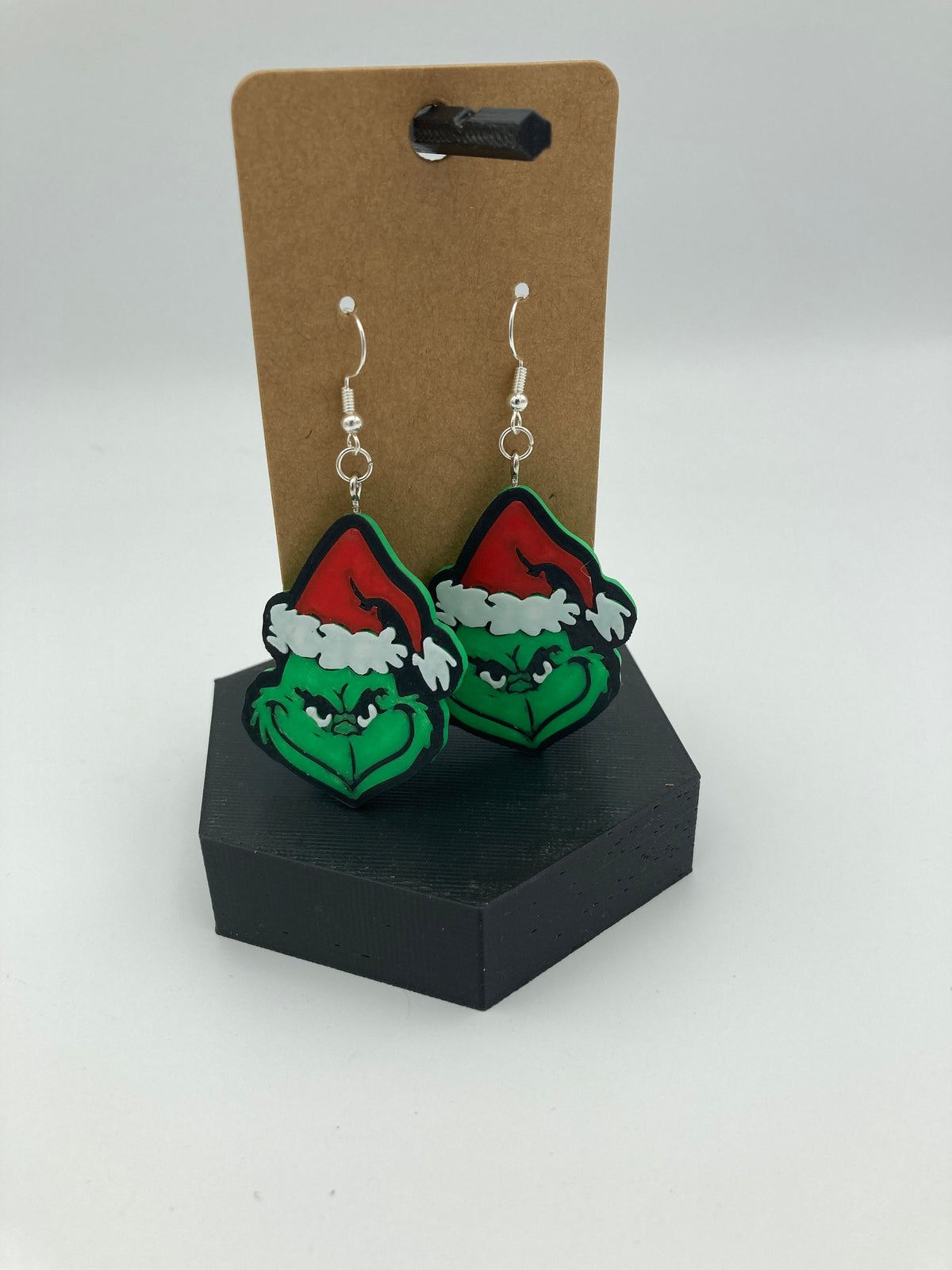 The Grinch Earrings Fun Christmas Jewelry Unique Holiday Earrings Perfect Gift for Grinch Fans Handmade Christmas Accessories