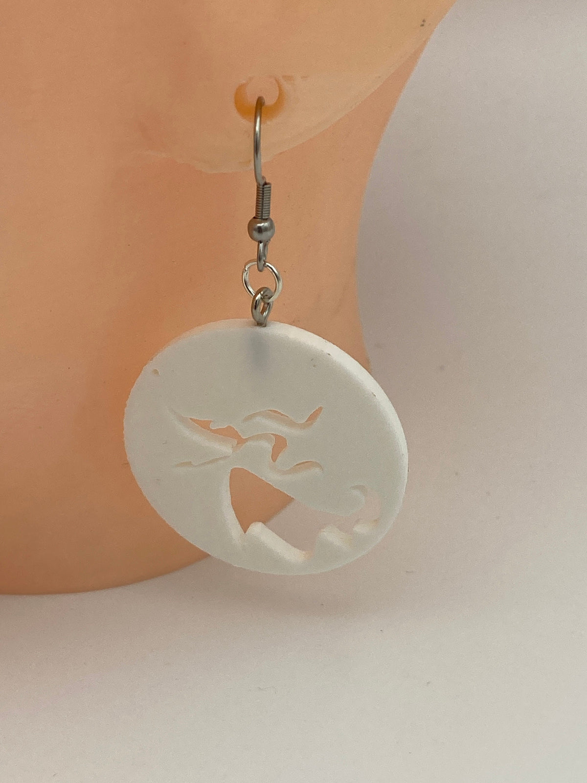 Zero from The Nightmare Before Christmas Earrings 3d Printed