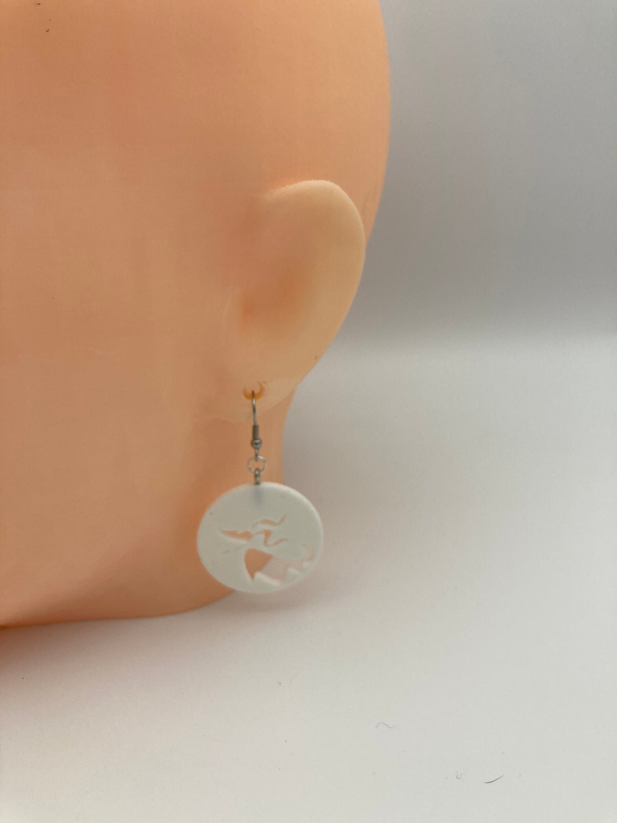 Zero from The Nightmare Before Christmas Earrings 3d Printed