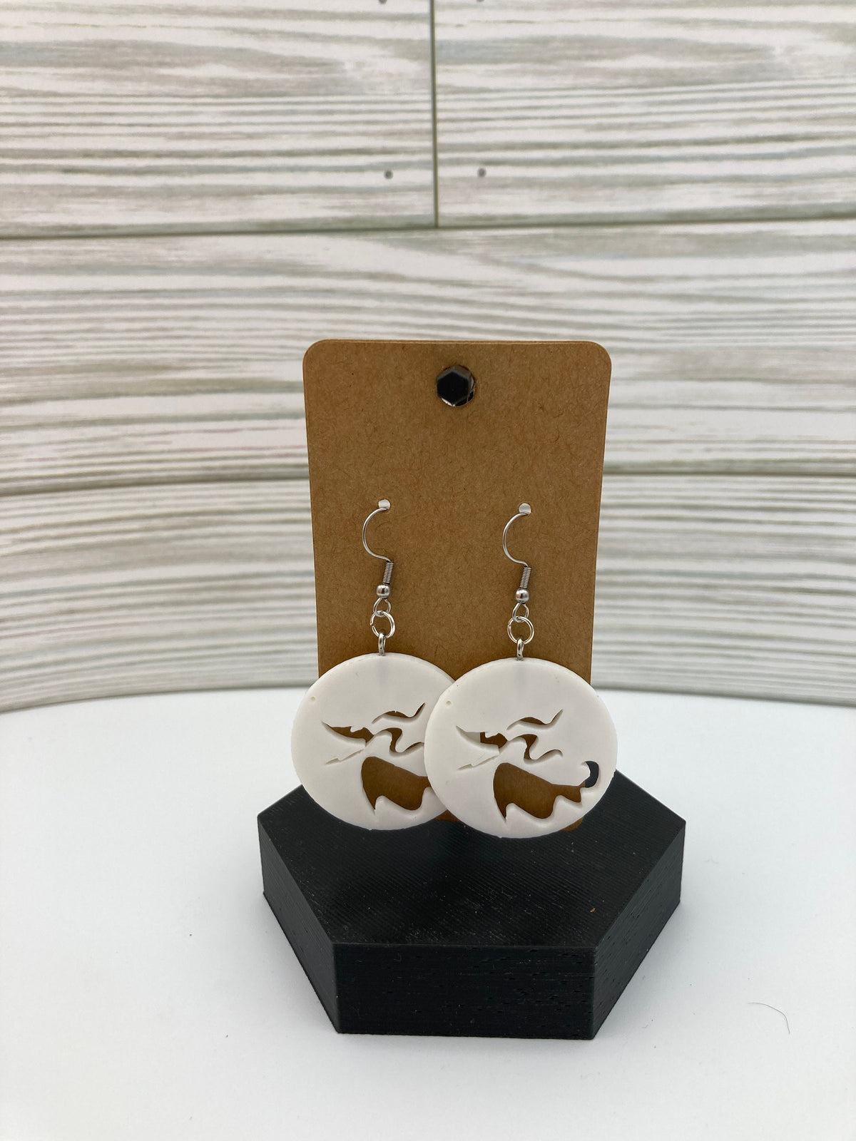 Zero from The Nightmare Before Christmas Earrings 3d Printed