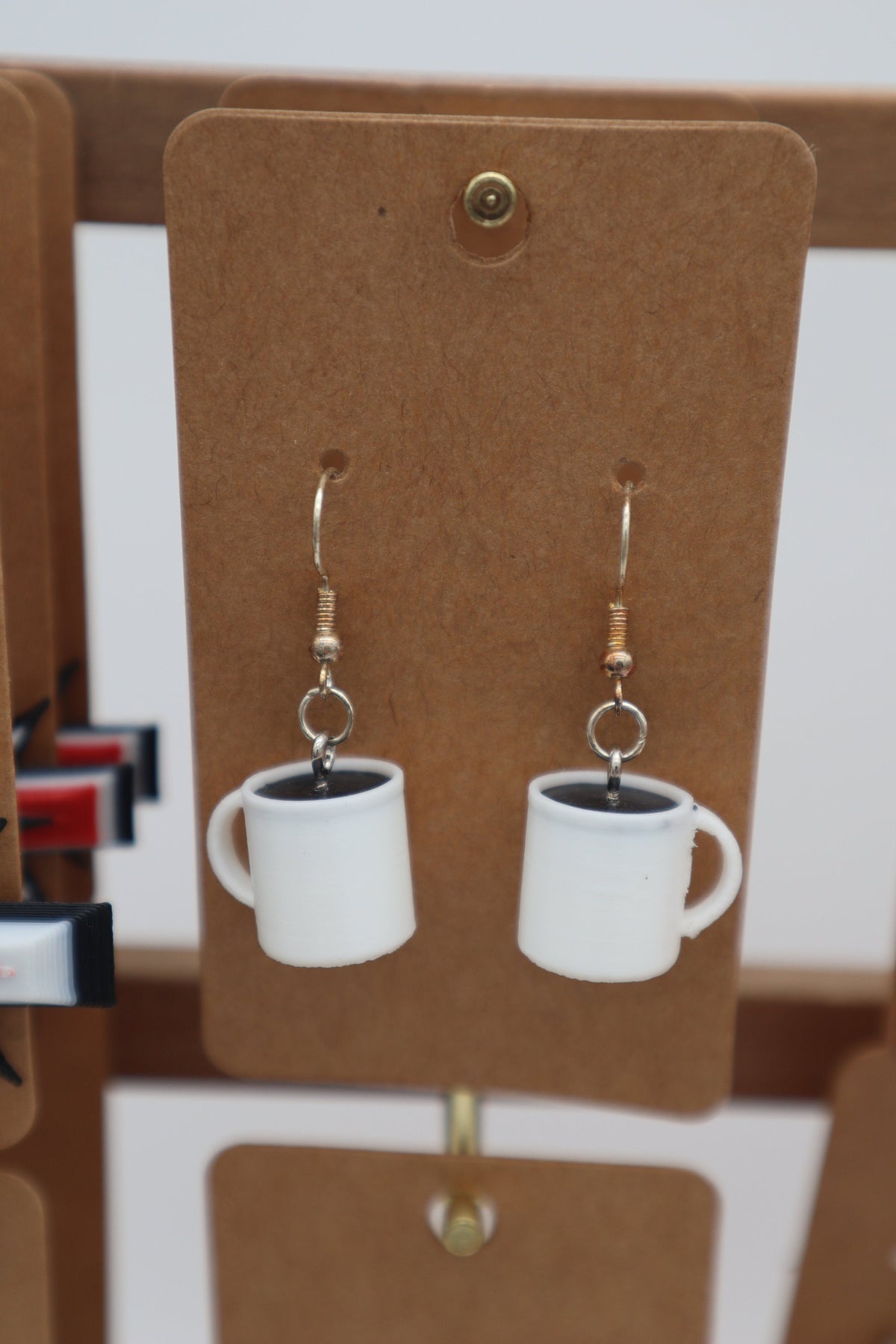 Coffee Mug Earrings Miniature Dangle Earrings Coffee Lover Jewelry Unique Handmade Coffee Cup Earrings Perfect Gift Coffee Enthusiasts
