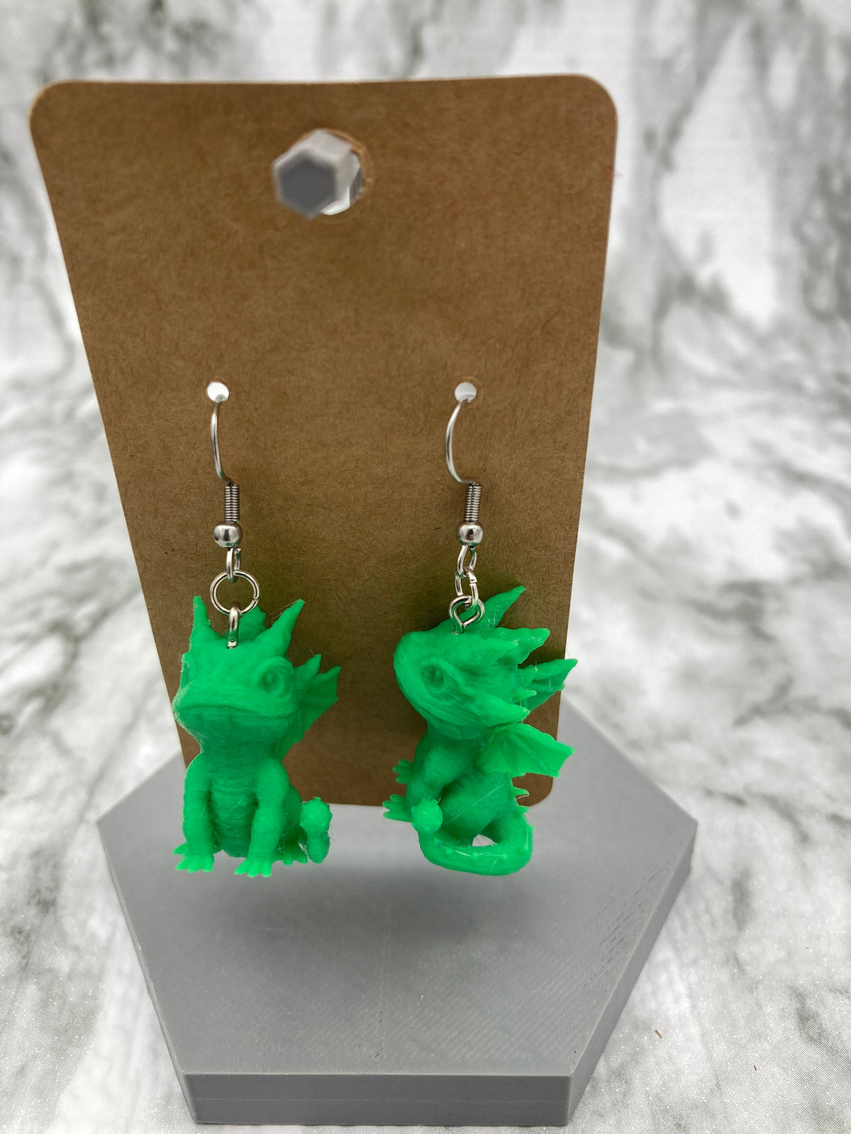 Dragon Earrings Drop Earrings Fantasy Jewelry Dragon Lover Gift Fun Animal Earrings