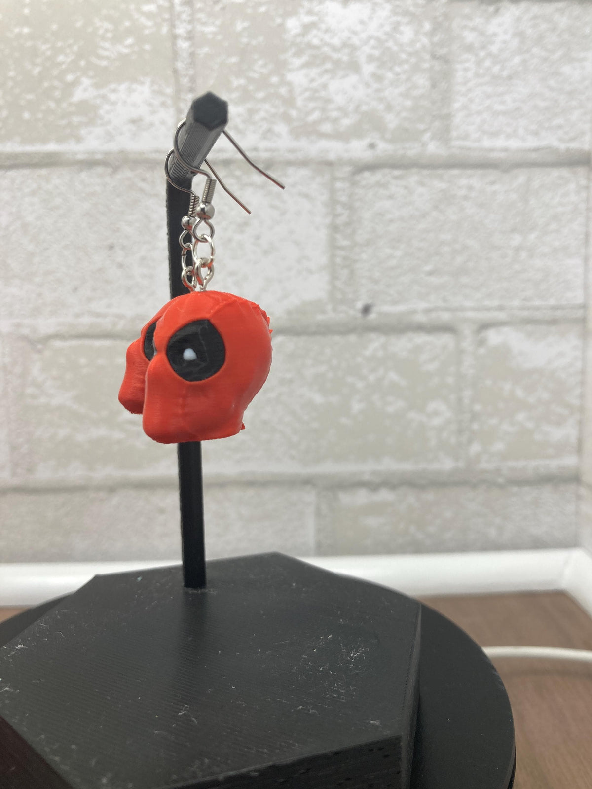 Deadpool Earrings Marvel Jewelry High Quality Superhero Earrings Perfect Gift for Deadpool Fans Unique Handmade Earrings