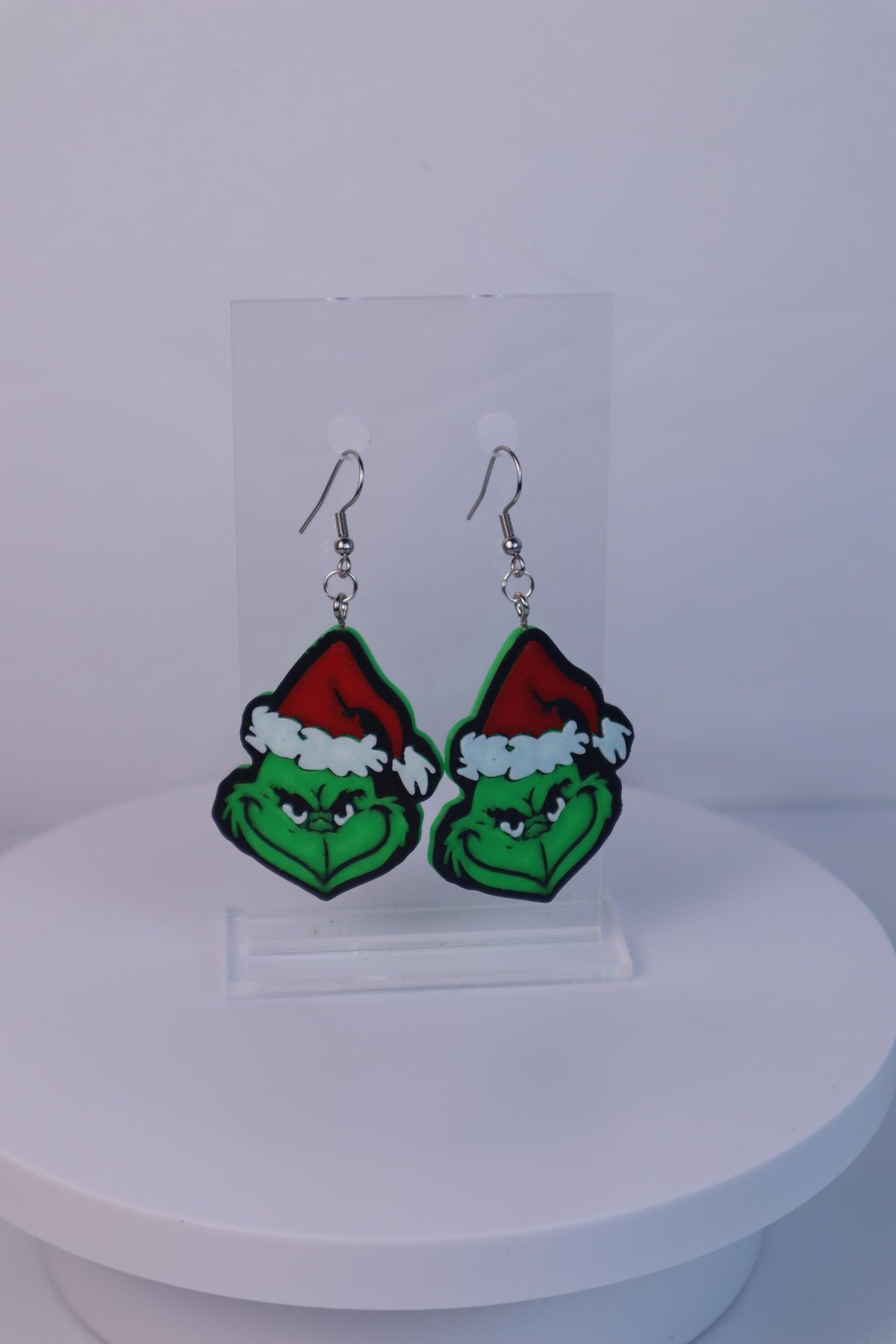 The Grinch Earrings Fun Christmas Jewelry Unique Holiday Earrings Perfect Gift for Grinch Fans Handmade Christmas Accessories
