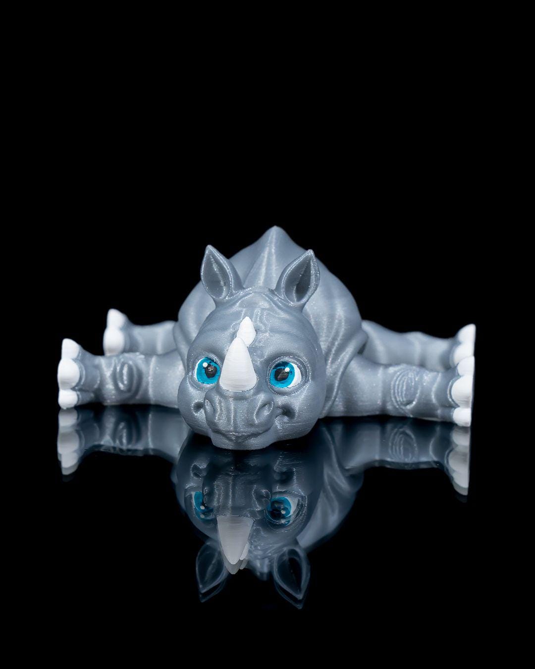 Rhino Figurine Unique Animal Decor Collectible Rhino Sculpture Perfect Gift for Wildlife Lovers Handmade Home Decor Safari-Themed Accent