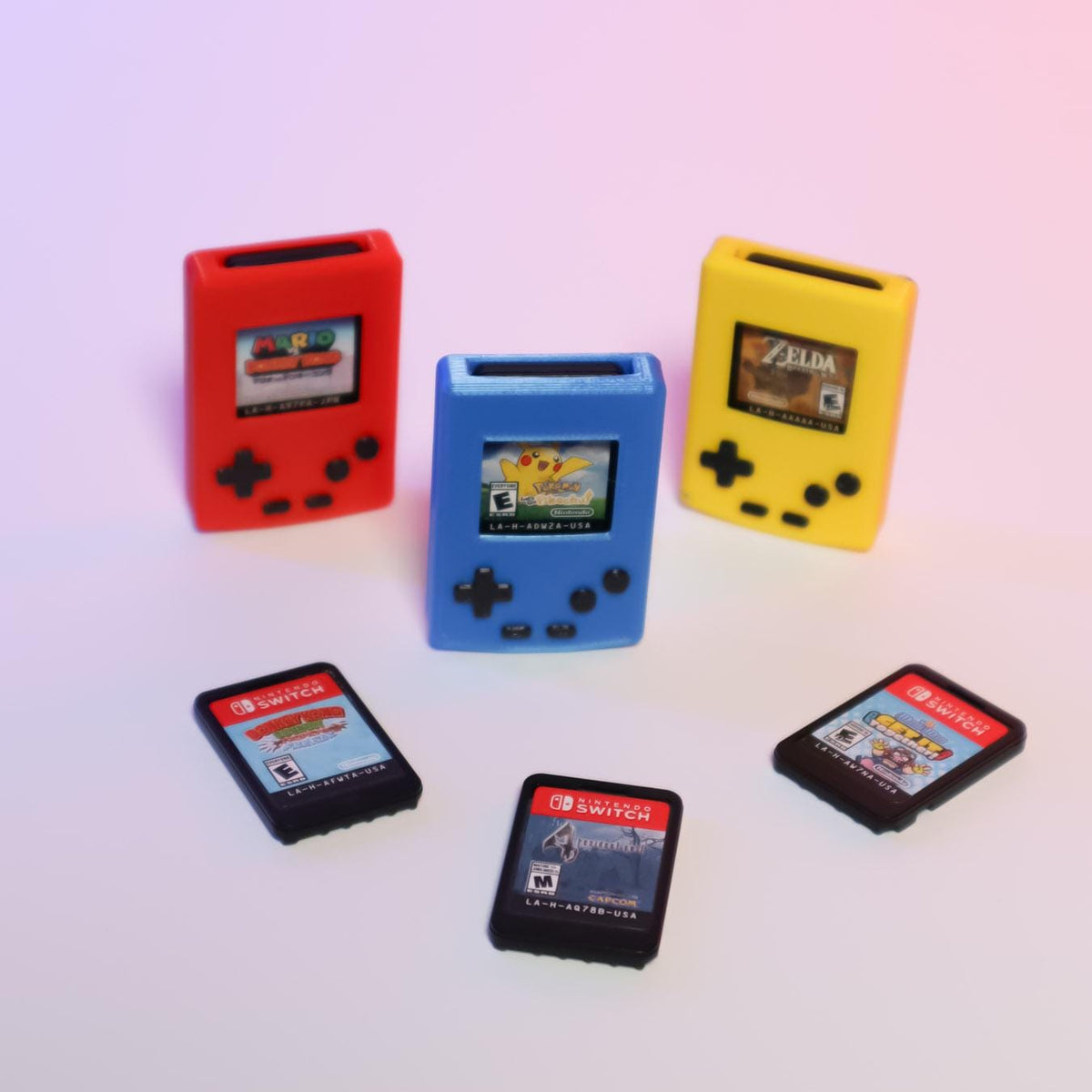 Mini Gameboy Case for Switch Game Cartridge Retro Game Storage Fun Gaming Accessory Perfect Gift for Gamers Unique Switch Cartridge Holder