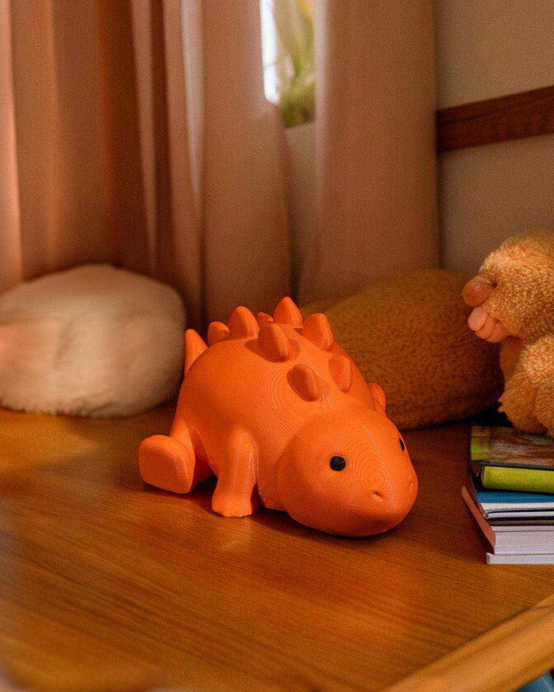 Baby Stegosaurus Figurine Dinosaur Toy Cute Dino Collectible Perfect Gift for Kids and Dinosaur Lovers Nursery Decor Prehistoric Toy
