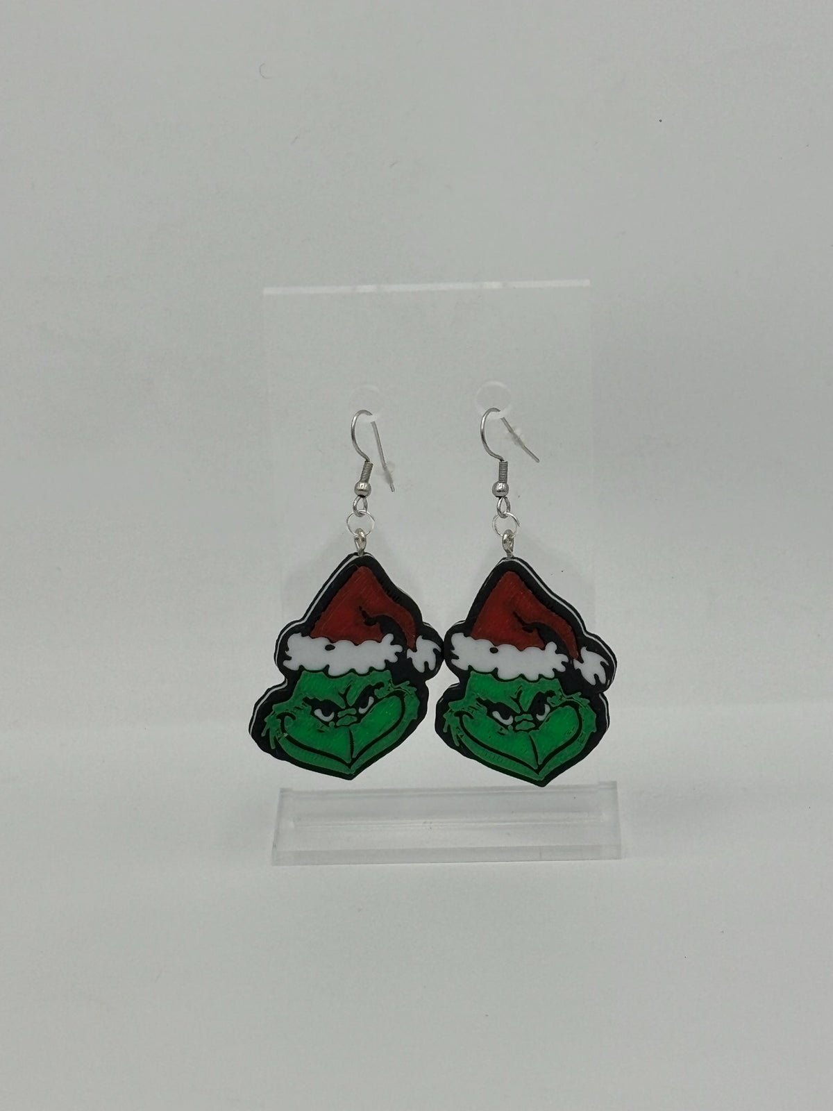 Grinch Earrings Christmas Jewelry Fun Holiday Accessory Unique Handmade Gift for Grinch Fans Festive Green Earrings Holiday Spirit Decor