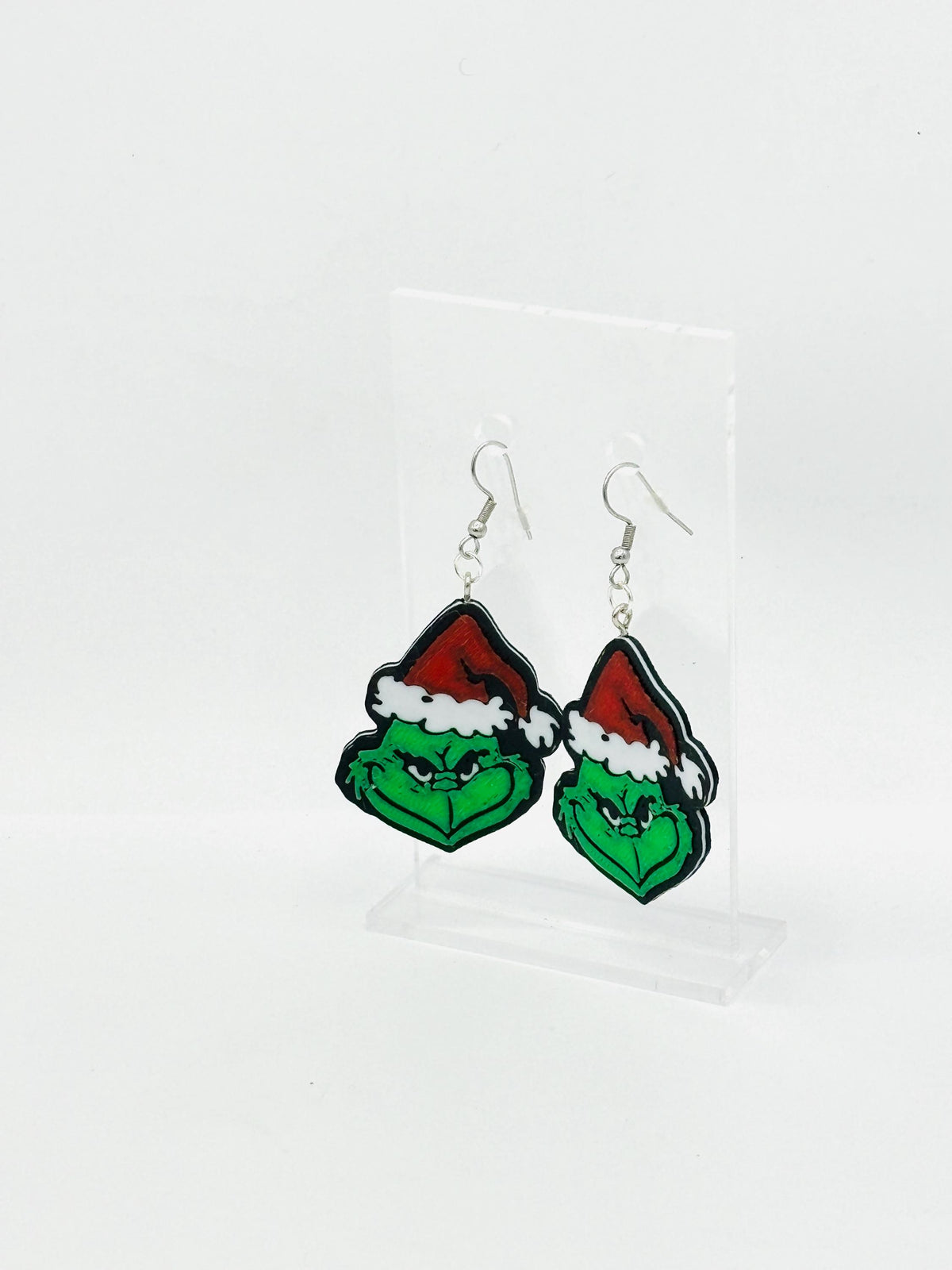 Grinch Earrings Christmas Jewelry Fun Holiday Accessory Unique Handmade Gift for Grinch Fans Festive Green Earrings Holiday Spirit Decor