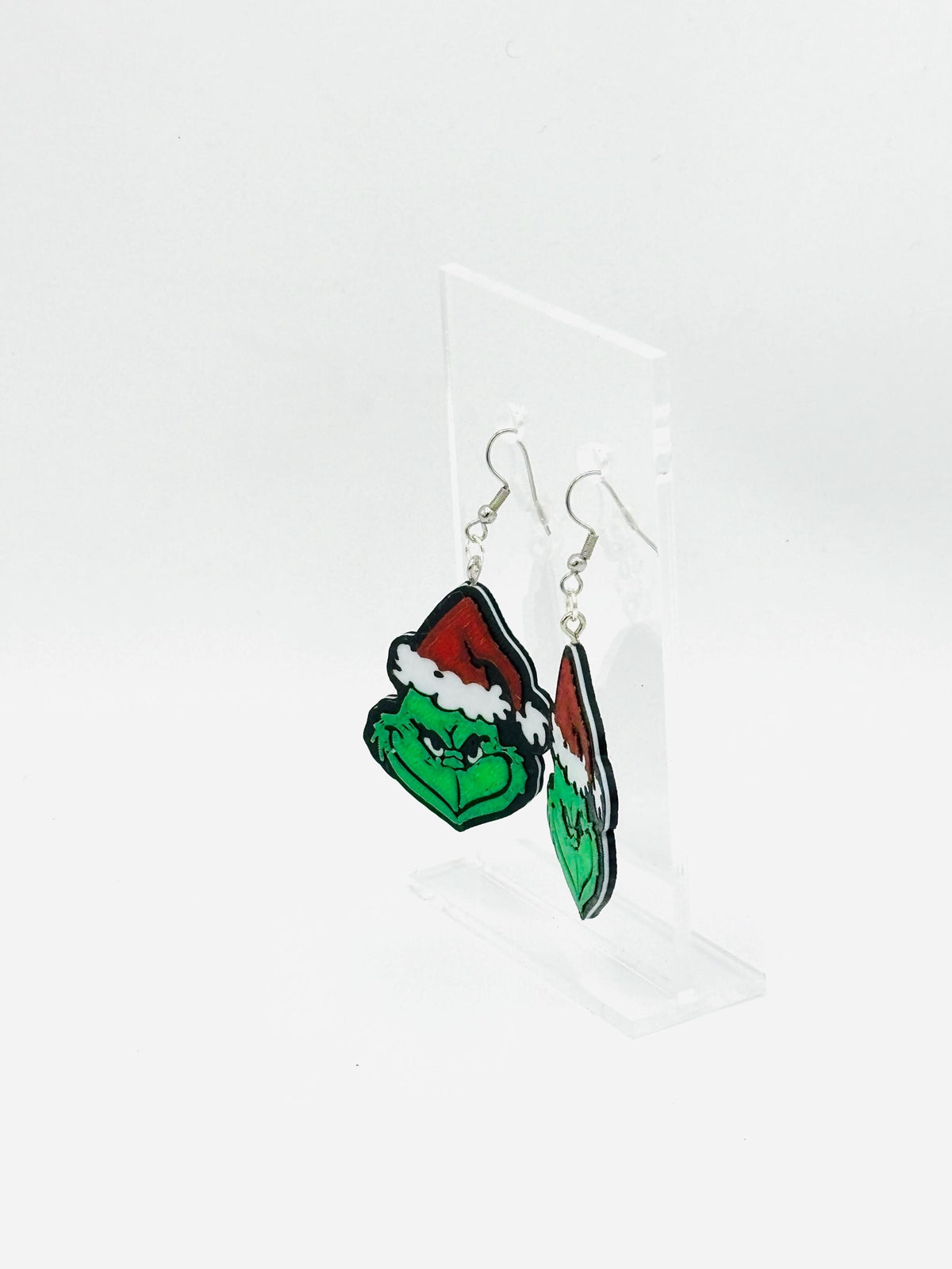 Grinch Earrings Christmas Jewelry Fun Holiday Accessory Unique Handmade Gift for Grinch Fans Festive Green Earrings Holiday Spirit Decor