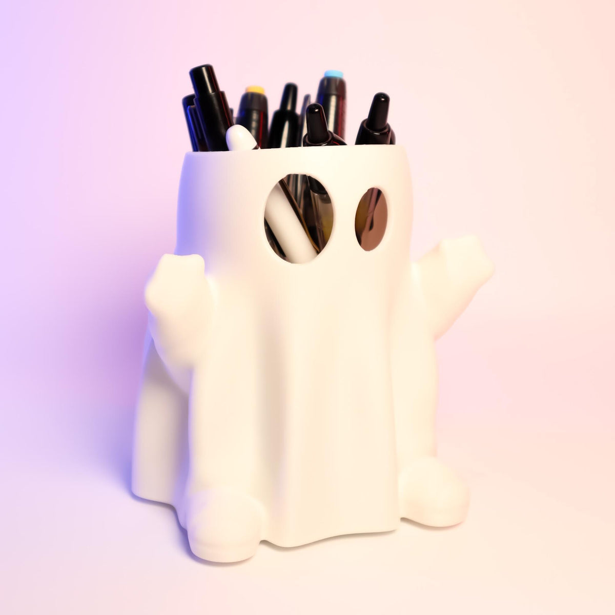 Ghost Container with Silly Eyes Fun Halloween Storage Spooky Decor Perfect for Candy or Small Items Quirky Gift for Halloween Lovers