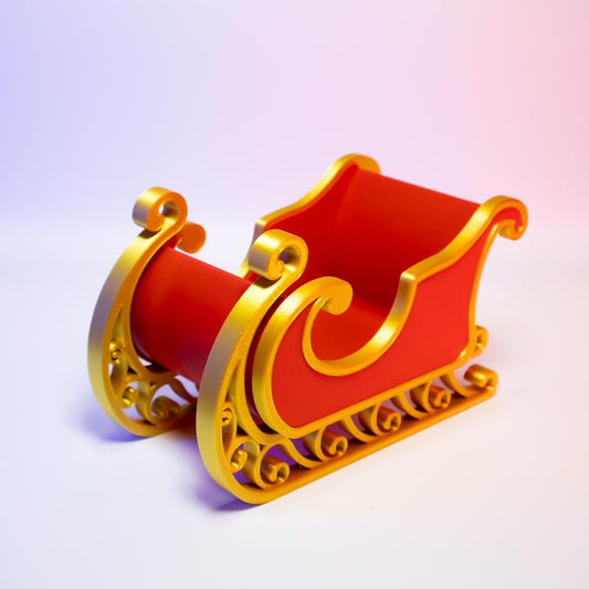 Santa’s Sleigh Festive Holiday Decor Christmas Decoration Classic Sleigh Display Perfect for Home or Office Unique Gift for Christmas Lovers