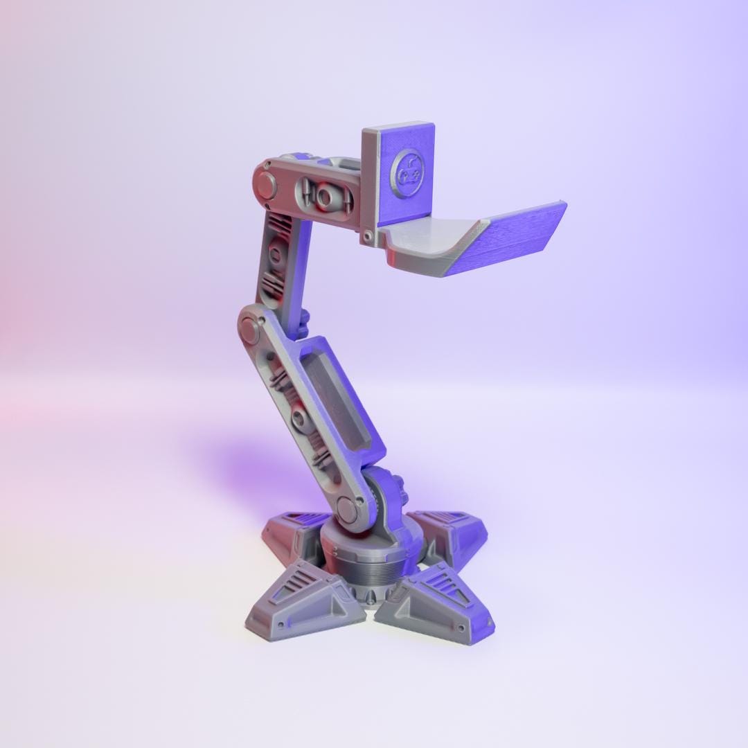 RoboArm Gaming Controller Holder Futuristic Desk Accessory Unique Gamer Gift Functional Controller Stand Perfect for Organizing Gaming Setup