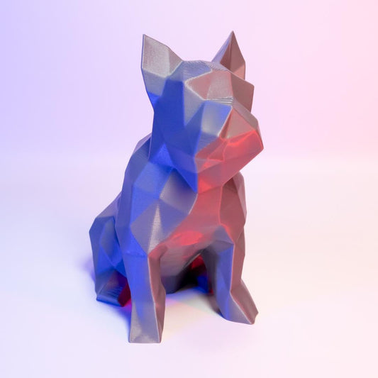 Low Poly French Bulldog Statue Modern Dog Decor Unique Geometric Sculpture Perfect Gift for Dog Lovers Home or Office Accent Piece