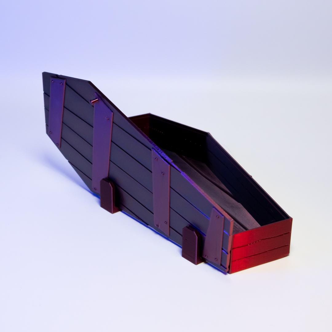 Creepy Coffin Container Spooky Storage Box Halloween Decor Unique Home Accent Perfect for Small Items and Trinkets Gothic Gift Idea