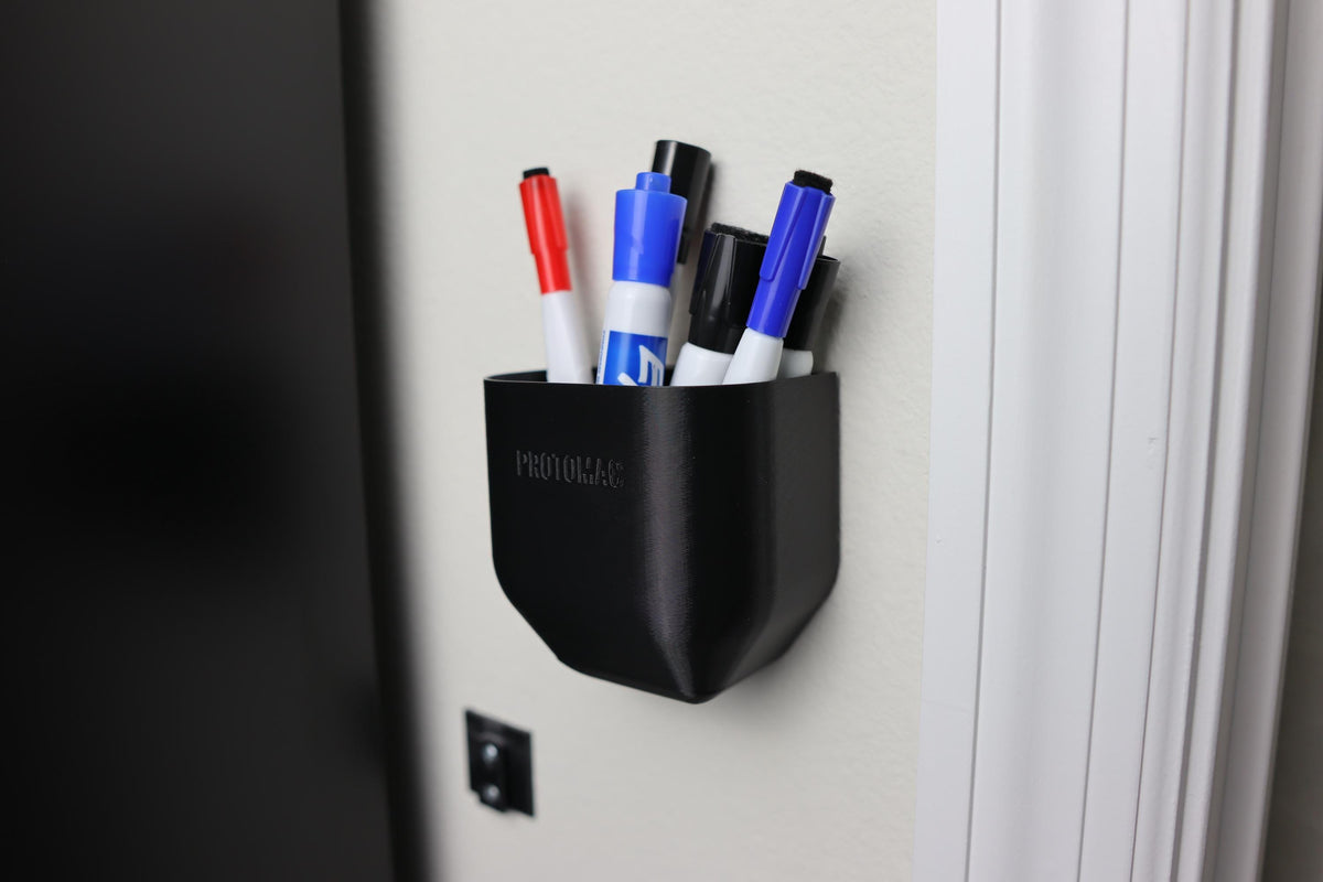 Wall Mounted Pen Marker Holder Space-Saving Organizer Modern Office Accessory Perfect Home, School, or Workspace Stylish Storage Solution