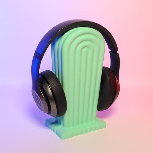 Rainbow Headphone Holder Cartoonish Headset Stand Fun Desk Accessory Colorful Decor Perfect Gamer Gift Unique Headphone Display Stand