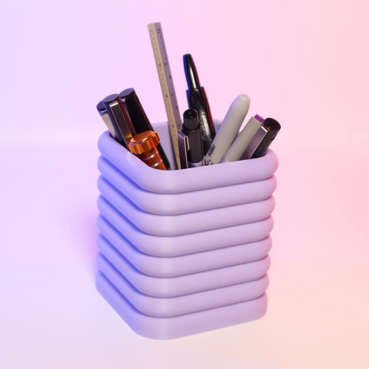 Floatie Square Organizer Fun Desk Accessory Compact Storage Solution Unique Office Organizer Perfect for Small Items Modern Desk Decor