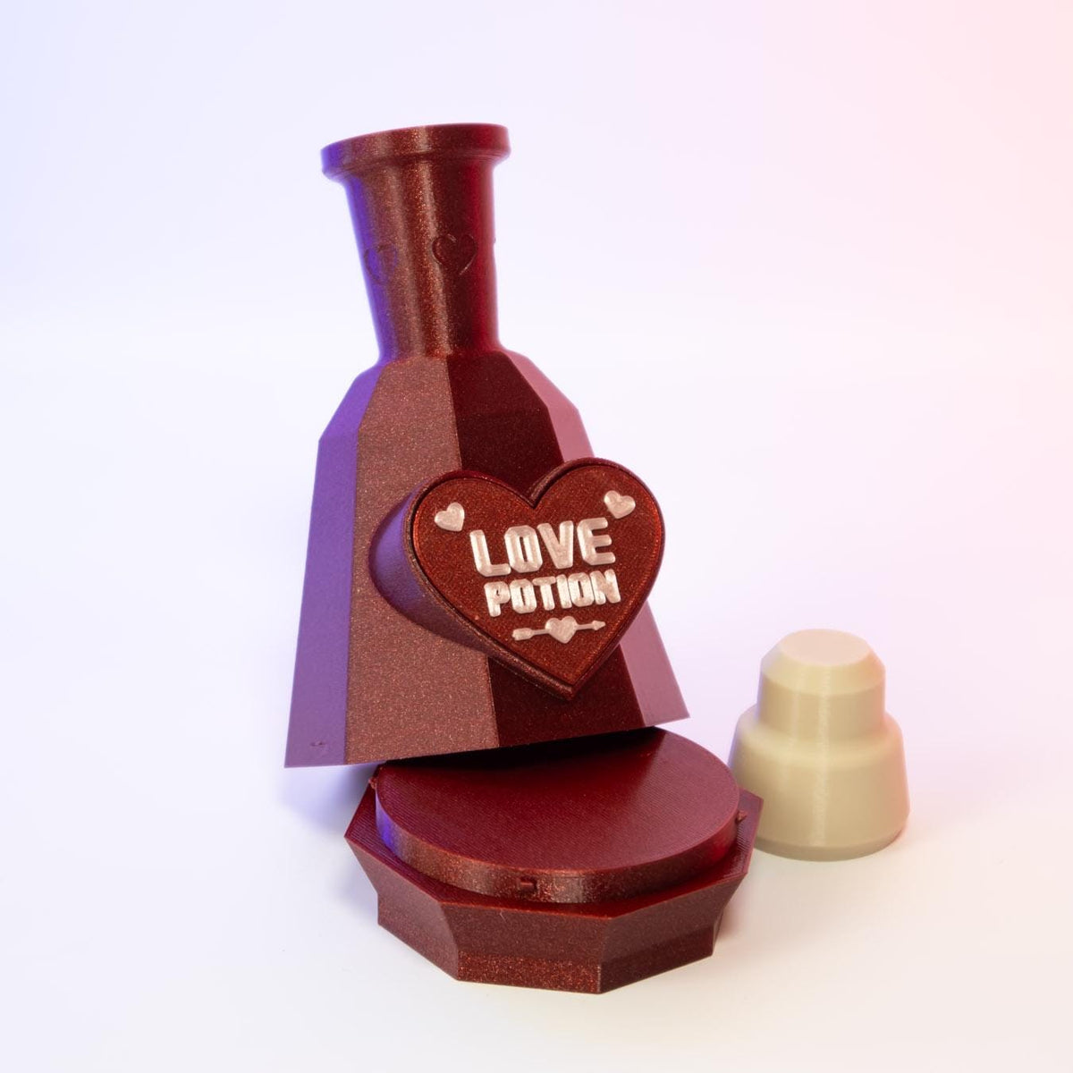 Love Potion Stash Bottle Magical Storage Jar Fun Home Decor Unique Gift for Potion Lovers Perfect for Small Trinkets and Keepsakes