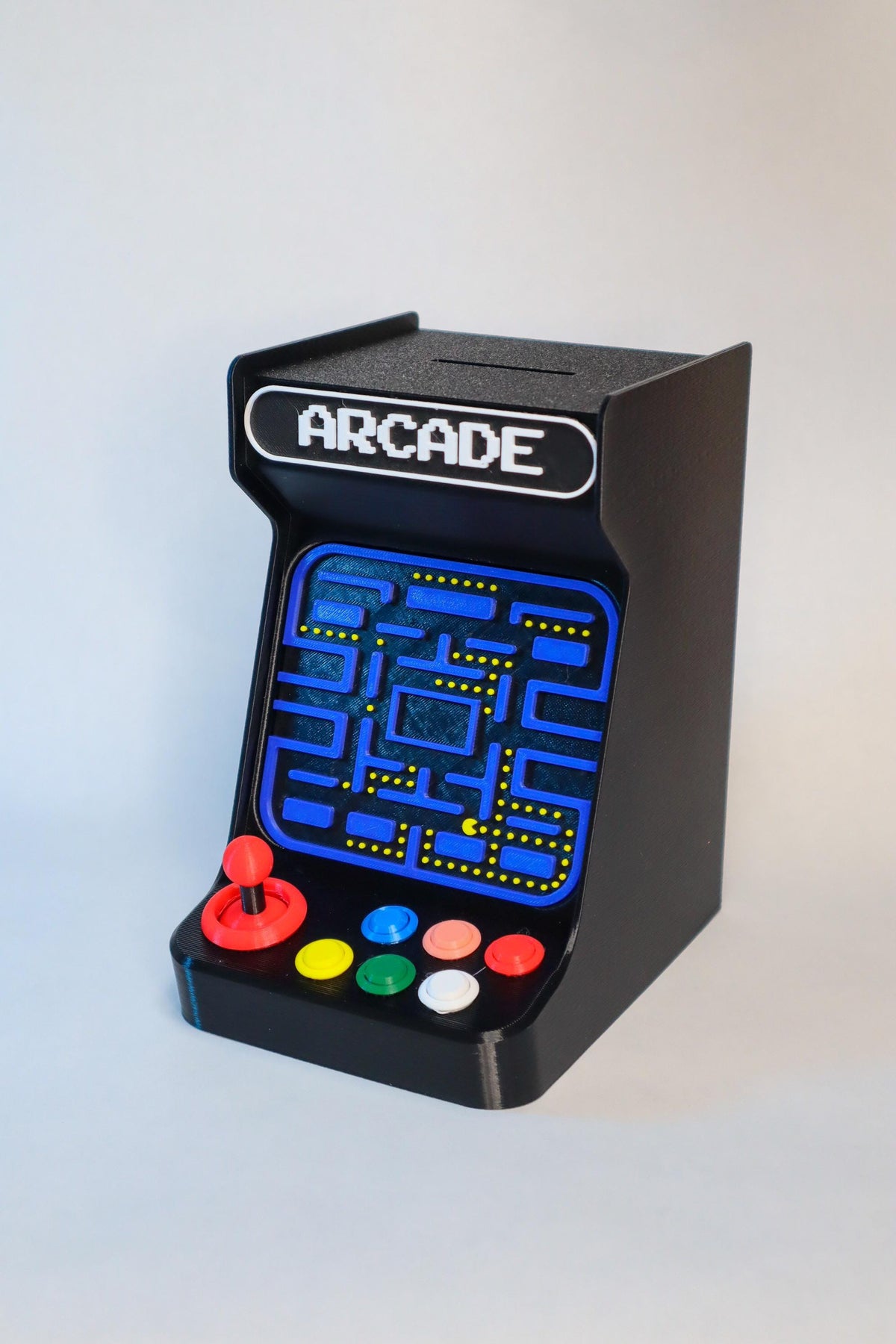 Retro Arcade Piggy Bank Fun Savings Bank Unique Gaming Decor Perfect Gift for Gamers Nostalgic Coin Holder Classic Arcade Style Home Accent
