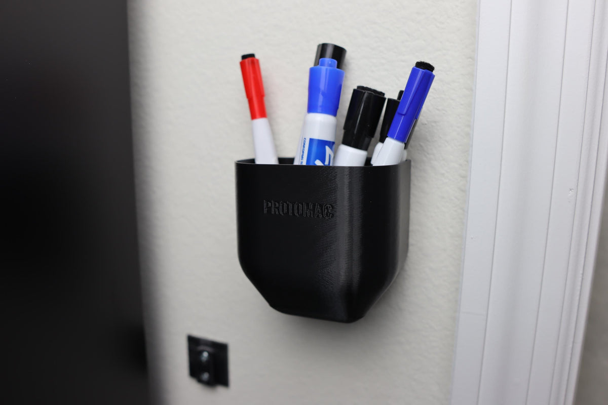 Wall Mounted Pen Marker Holder Space-Saving Organizer Modern Office Accessory Perfect Home, School, or Workspace Stylish Storage Solution