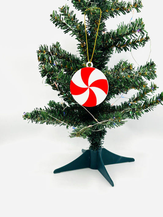 Peppermint Christmas Ornament Festive Holiday Decor Classic Tree Decoration Perfect for Christmas Lovers Unique Gift for the Holiday Season