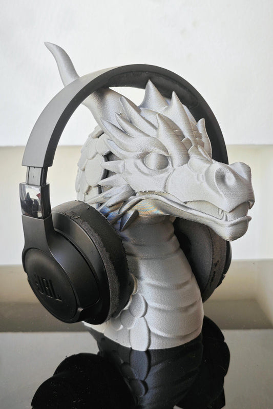 Dragon Headphone Stand Epic Gaming Accessory Unique Desk Organizer Perfect Gift for Gamers and Fantasy Lovers Durable Headset Holder