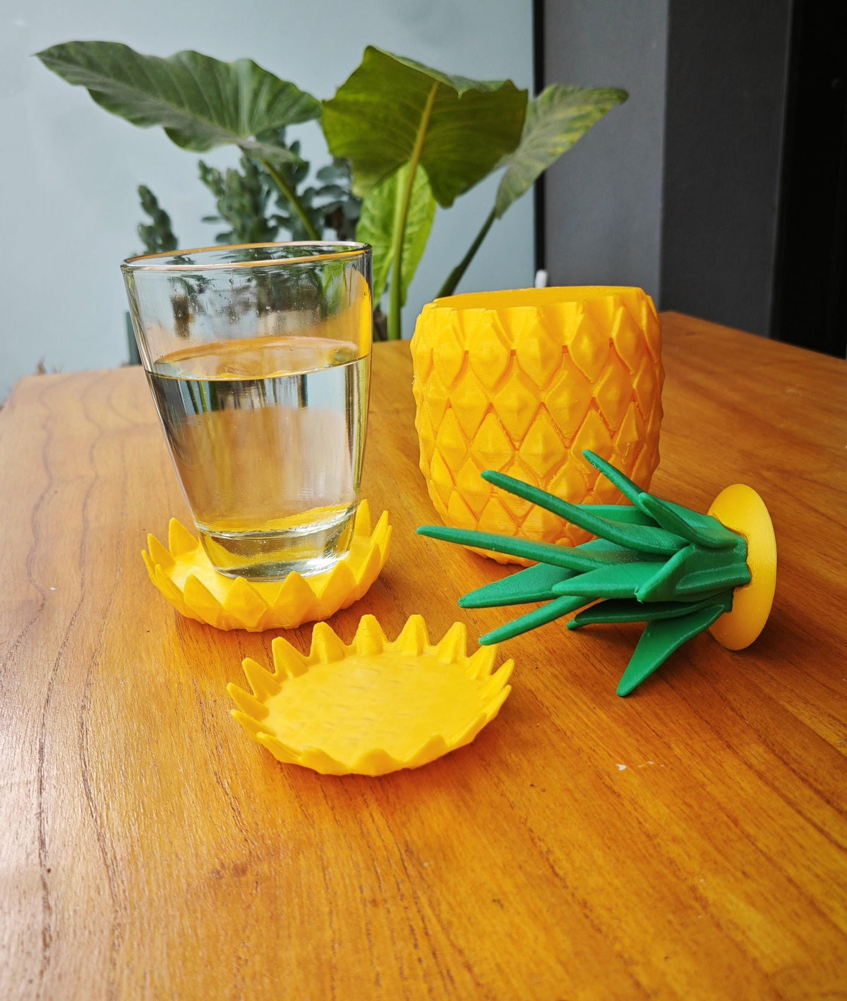 Pineapple Coasters Fun and Tropical Drink Coasters Stylish Table Decor Durable and Absorbent Perfect Gift for Pineapple Lovers