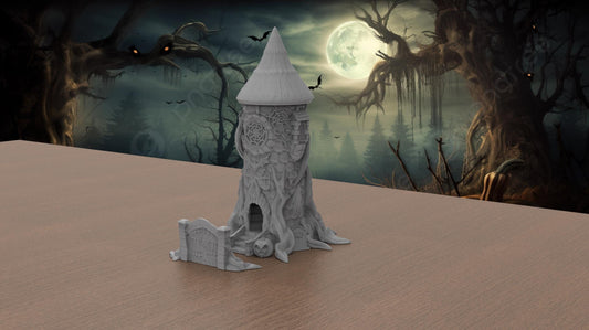 Halloween Dice Tower Spooky Tabletop Gaming Accessory Unique RPG Dice Roller Perfect Gift for Gamers and Halloween Lovers